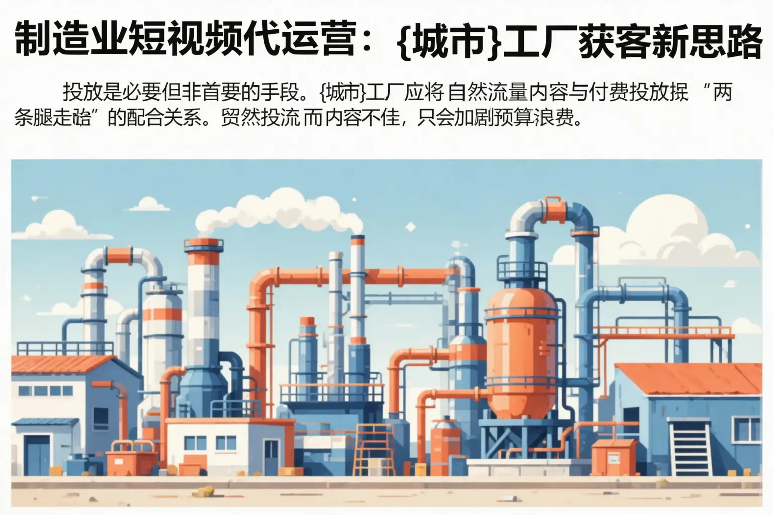 制造业短视频代运营:轮台工厂获客新思路